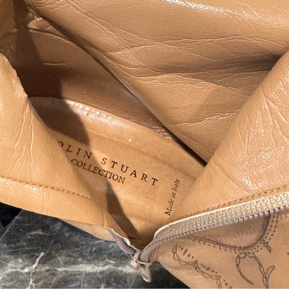 Vintage Colin Stuart Floral Embossed Leather Western Boots - Picture 14 of 15